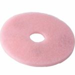 3M 25858 Ultra High-Speed Eraser Floor Burnishing Pad 3600, 20″ Diameter, Pink (Case of 5)