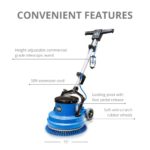 Prolux Core Heavy Duty Single Pad Commercial Polisher Floor Buffer Machine Scrubber (15 Inch Commercial Duty w/Hard Brush Only)