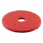 Boardwalk BWK4017RED 17 in. dia. Buffing Floor Pads – Red (5-Piece/Carton)