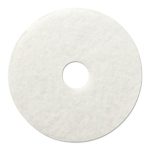 Boardwalk BWK4016WHI 5-Piece/Carton 16 in. Polishing Floor Pads – White