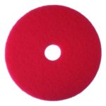 3M Red Buffer Pad 5100, 20″ Floor Buffer, Machine Use (Case of 5)