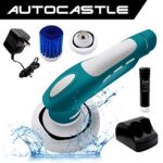 Household Electric Power Scrubber,Cordless Tub Shower Tile Grout Scrub Brush for Bathroom Floor Wall Kitchen,All Purpose Power Scrubber Brushes Cleaning Kit,Battery Powered Car Polisher Buffer Set