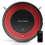 Pure Clean Automatic Programmable Robot Vacuum Cleaner-Hepa Filter Pet Hair and Allergies Friendly-Auto Home Clean Carpet Hardwood Floor with Self Activation and Charge Dock-Pureclean