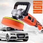 Buffer Polisher, Car Detailing Machine with Variable 7 Speeds Control, Pure Copper Motor, Low Noise Design for Car, Sofa Cabinet Tiles Floor (Spare Parts Included)