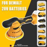 Cordless Car Buffer Polisher for Dewalt 20V Battery, Polishers and Buffers with 6 Variable Speed Up to 6800RPM, Cordless Polisher for Car Detailing/Polishing/Waxing(Battery Not Included)
