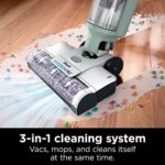 Shark AW201 HydroVac Cordless Pro XL 3-in-1 Vacuum, Mop & Self-Cleaning System with 2 Antimicrobial Brushrolls* & 2 Solutions for Multi-Surface Cleaning, for Hardwood, Tile, Area Rug & More, Tea Green