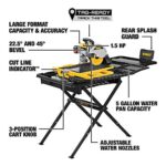 DEWALT Wet Tile Saw with Stand, High Capacity, 10-Inch (D36000S)